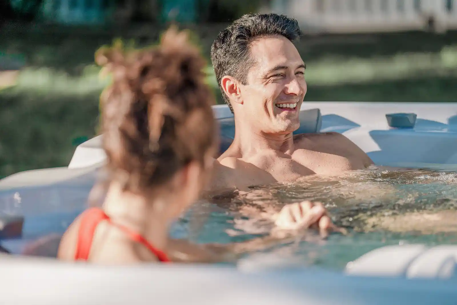 enjoy hot tub
