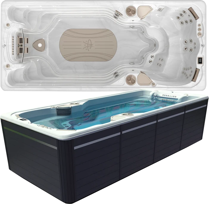 hydropool swim spa aqua trainer 17ax
